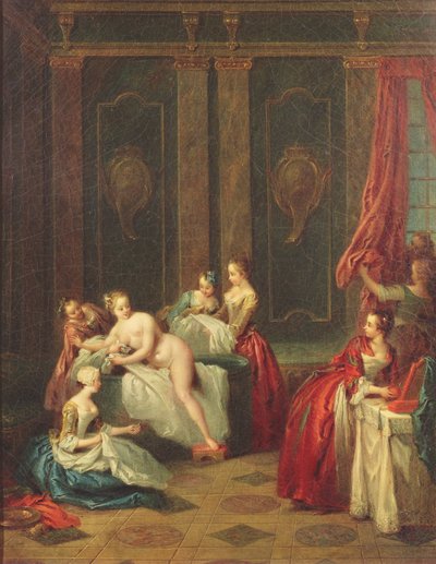 Badezimmer Innenansicht von Jean Baptiste Joseph Pater